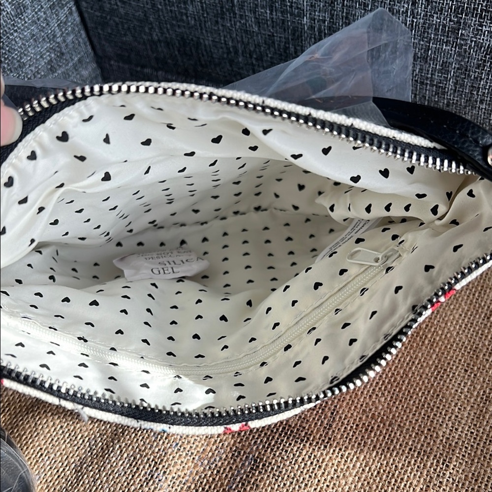 BRIGHTON LOVE & JOY canvas Hearts Crossbody Bag (NWT) ♥️ - Picture 5 of 14